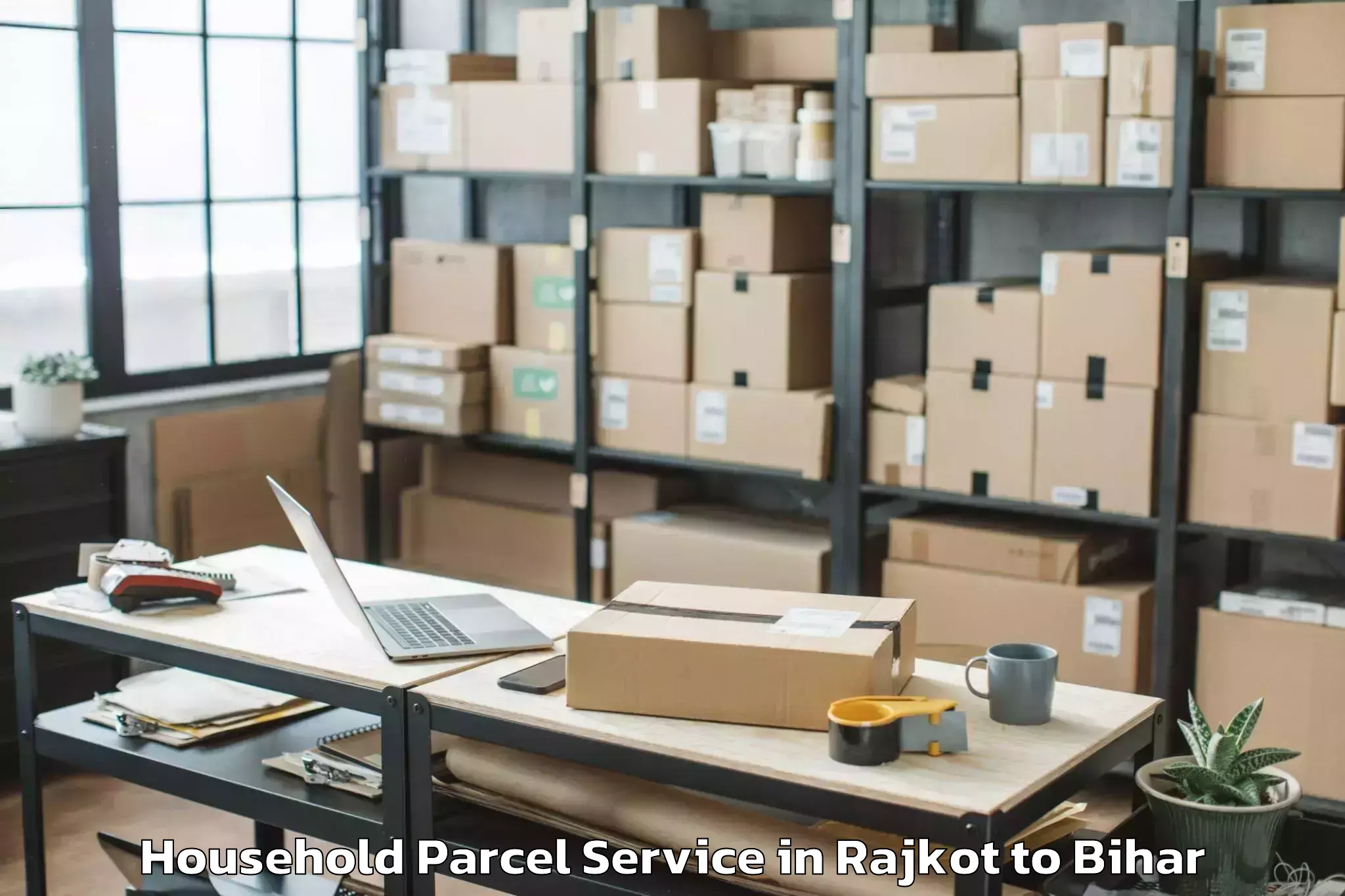 Book Your Rajkot to Pothia Household Parcel Today